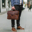 Load image into Gallery viewer, Men's Genuine Leather Messenger Bag - Vintage Crossbody Briefcase