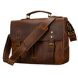 Load image into Gallery viewer, Men's Genuine Leather Messenger Bag - Vintage Crossbody Briefcase