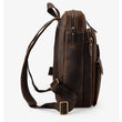 Load image into Gallery viewer, MAHEU Men Genuine Leather Backpack Fit 15" Laptop Crazy Horse Leather Travel Bag For Men Male Boys School Bag Outdoor Bagpack