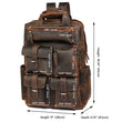 Load image into Gallery viewer, Crazy Horse Multi-Pocket Genuine Leather Backpack - BLINK LEATHER