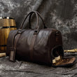 Load image into Gallery viewer, MAHEU Hot Genuine Leather Men Women Travel Bag Soft Real Leather Cowhide Carry Hand Luggage Bags Travel Shoulder Bag Male Female