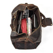 Load image into Gallery viewer, MAHEU Men Genuine Leather Travel Bag Travel Tote Big Weekend Bag Man Cowskin Duffle Bag Hand Luggage Male Handbags Large 60cm