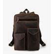 Load image into Gallery viewer, MAHEU Men Genuine Leather Backpack Fit 15" Laptop Crazy Horse Leather Travel Bag For Men Male Boys School Bag Outdoor Bagpack