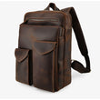 Load image into Gallery viewer, MAHEU Men Genuine Leather Backpack Fit 15" Laptop Crazy Horse Leather Travel Bag For Men Male Boys School Bag Outdoor Bagpack
