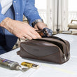 Load image into Gallery viewer, Mens Travel Toiletry Bag - BLINK LEATHER