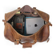 Load image into Gallery viewer, Vintage Big Capacity Men Cow Leather Travel Bag Durable Genuine Leather Tote Travel Duffel Large Overnight Weekend Luggage Bags
