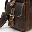 Load image into Gallery viewer, Side Pocket of Leather Backpack