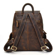 Load image into Gallery viewer, Back of Crazy Horse Leather Backpack