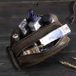 Load image into Gallery viewer, CONTACT'S crazy horse genuine leather men cosmetic bag travel toiletry bag big capacity wash bags man's make up bags organizer