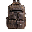 Load image into Gallery viewer, Crazy Horse Multi-Pocket Genuine Leather Backpack