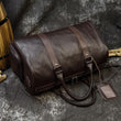Load image into Gallery viewer, MAHEU Hot Genuine Leather Men Women Travel Bag Soft Real Leather Cowhide Carry Hand Luggage Bags Travel Shoulder Bag Male Female