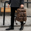 Load image into Gallery viewer, Crazy Horse Multi-Pocket Genuine Leather Backpack - BLINK LEATHER