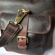 Load image into Gallery viewer, Three Pocket Dark Brown Weekend Bag - BLINK LEATHER