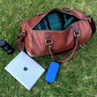 Load image into Gallery viewer, Light Brown Leather Duffel Bag - BLINK LEATHER