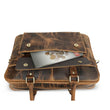 Load image into Gallery viewer, Hunter Brown Leather Laptop Bag - BLINK LEATHER