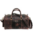Load image into Gallery viewer, Two Pocket Dark Brown Weekend Bag - BLINK LEATHER