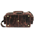 Load image into Gallery viewer, Two Pocket Dark Brown Weekend Bag - BLINK LEATHER