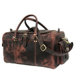 Load image into Gallery viewer, Two Pocket Dark Brown Weekend Bag - BLINK LEATHER