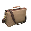 Load image into Gallery viewer, Canvas Hunter Brown Leather Laptop Bag - BLINK LEATHER
