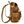 Load image into Gallery viewer, Brown leather backpack with a shoulder strap on a white background
