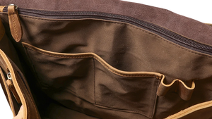 Vintage Crazy Horse Genuine Leather Briefcase | Men's Retro Messenger Bag