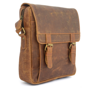 Brown Vintage Leather Crossover Satchel Bag for Women sling bag purse bag, handmade purse for ladies