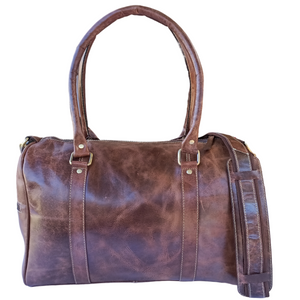 Crazy Horse Leather Mini Duffel  Bag