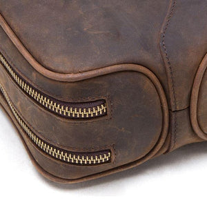 Crazy Horse Leather Toiletry Bag