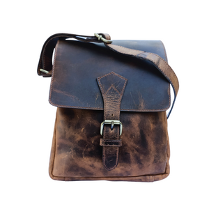 Hunter Brown Leather Ladies Bag