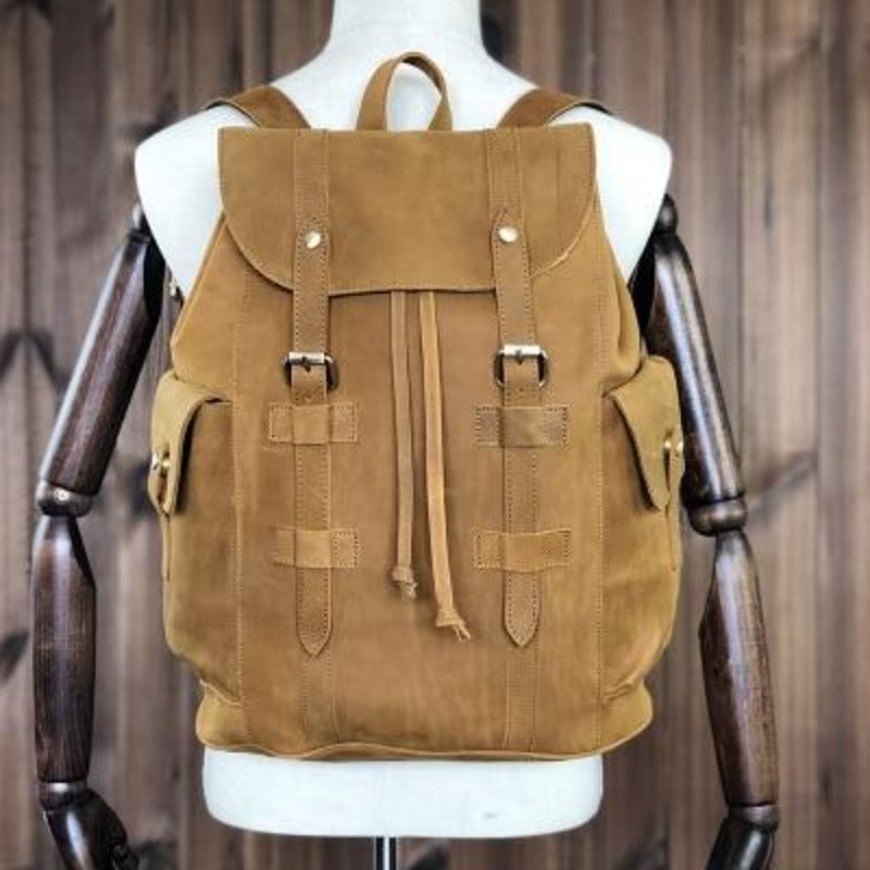 Backpack Large Capacity Leather Bag