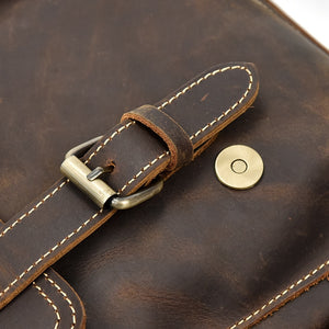 Leather Strap and Metallic Button