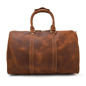 Men/Women Genuine Leather Duffel Bag