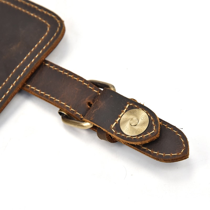 Leather Strap with Metal button