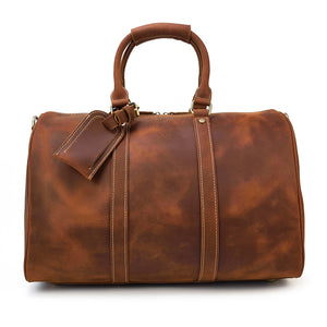 Men/Women Genuine Leather Duffel Bag