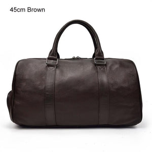 Soft Real Leather Travel Bag Male Female