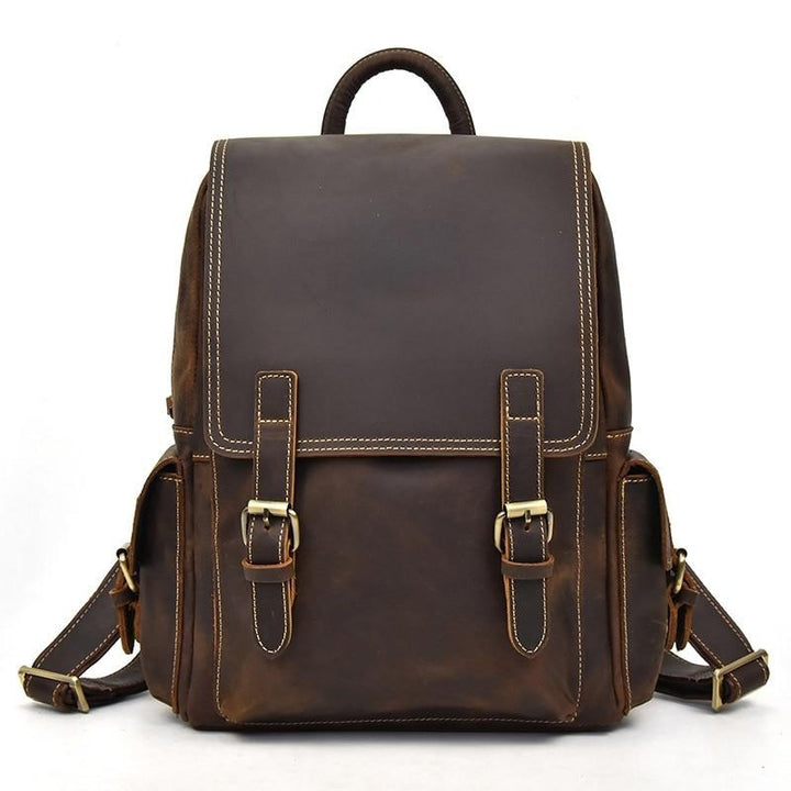 Front of a Brown Backpack 