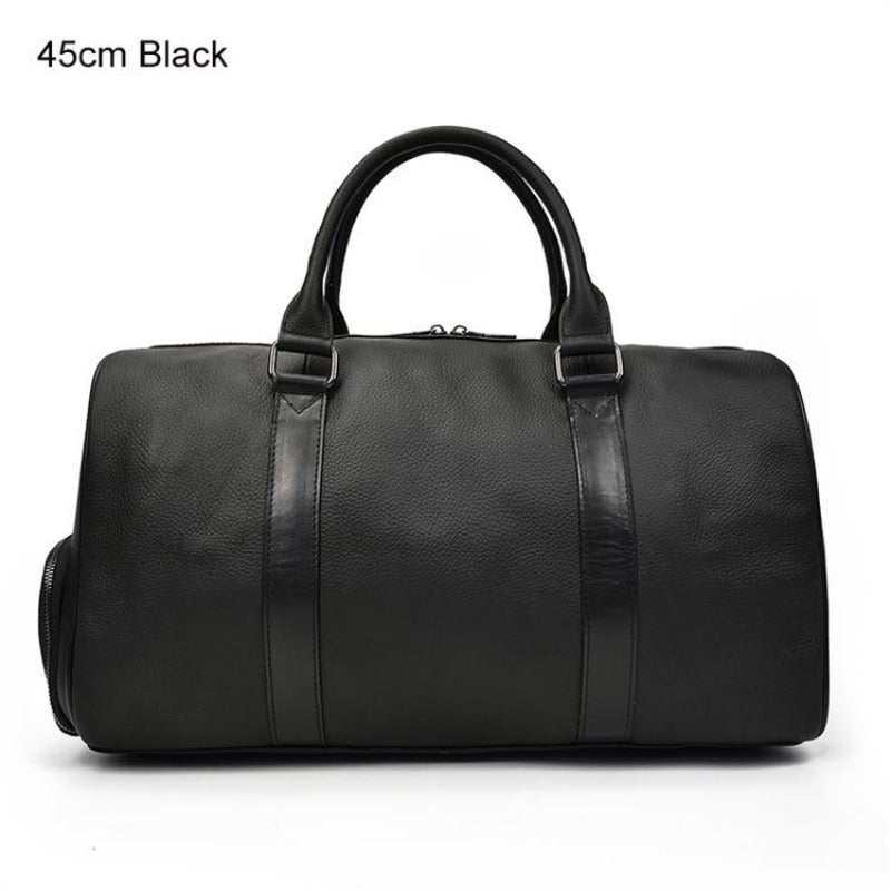 Soft Real Leather Travel Bag Male Female