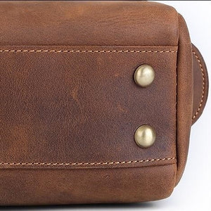 Crazy Horse Leather Dopp Kit Bag