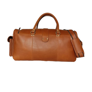 Tan Leather Weekend Bag