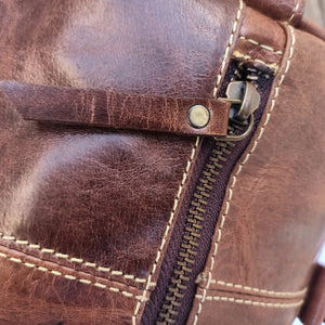 Crazy Horse Leather Mini Duffel  Bag