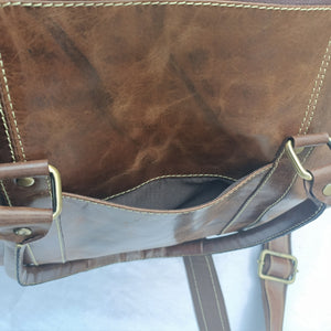 Crazy Horse Leather Mini Duffel  Bag