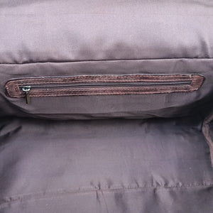 Two Pocket Dark Brown Weekend Bag