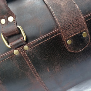 Three Pocket Dark Brown Weekend Bag