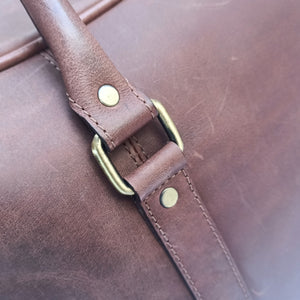 Hard Wax Leather Portfolio Bag