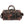 Load image into Gallery viewer, Two Pocket Dark Brown Weekend Bag
