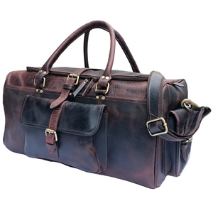 Three Pocket Dark Brown Weekend Bag