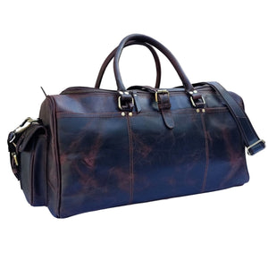 Hard Wax Leather Travel Bag