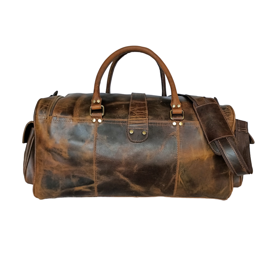 Vintage Leather Weekend Bag – BLINK LEATHER