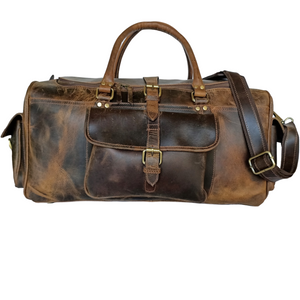 Vintage Leather Weekend Bag