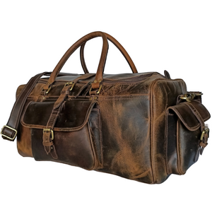 Vintage Leather Weekend Bag